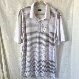 *NWOT* Ben Hogan Performance White/Black Polo XL